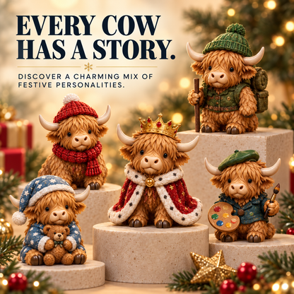 🐮 24-Day Highland Cow Advent Calendar – 24 Mini Collectible Surprises