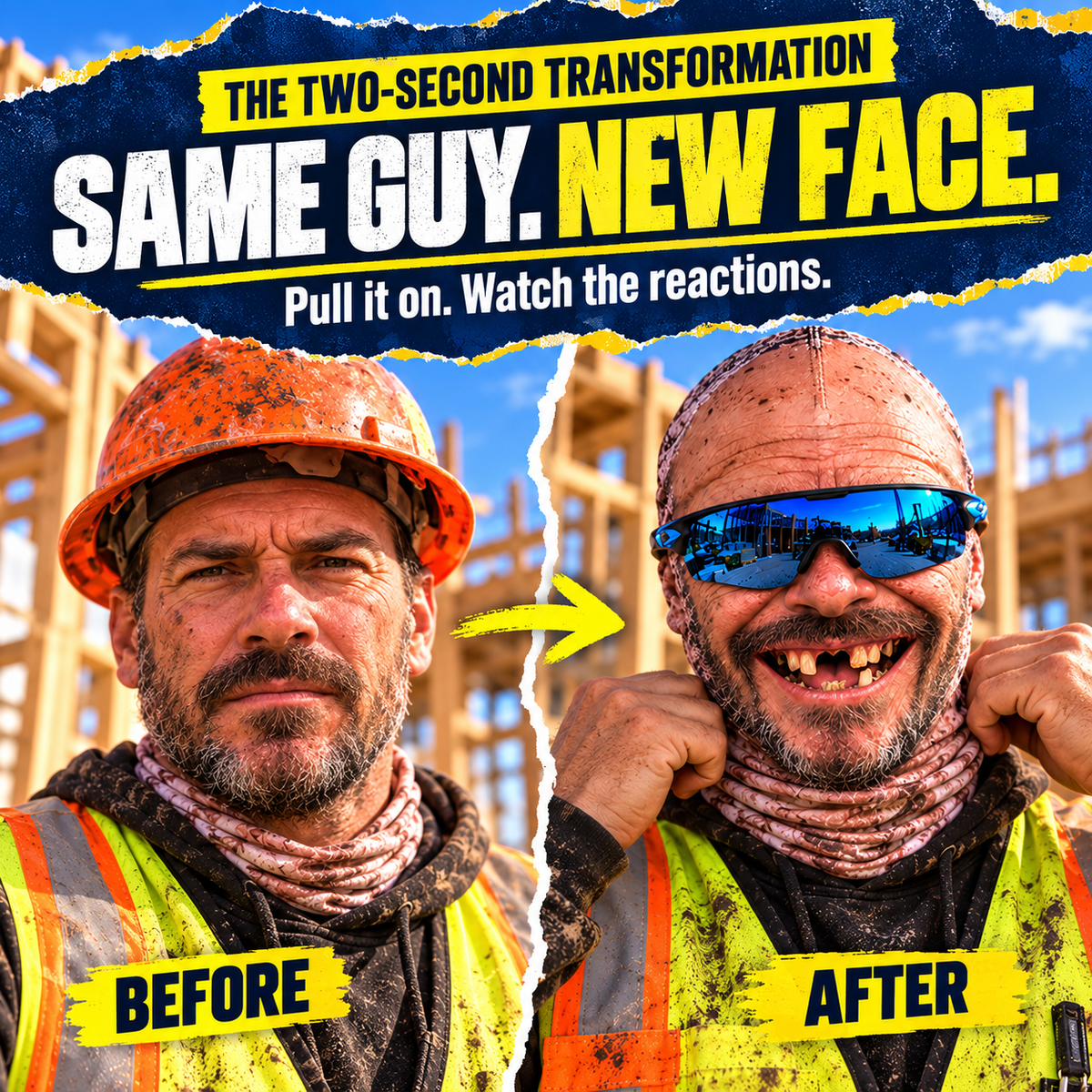 😂 Funny Face Ski Mask — A Prank Gift for the Construction Site 🎁