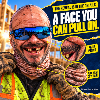 😂 Funny Face Ski Mask — A Prank Gift for the Construction Site 🎁