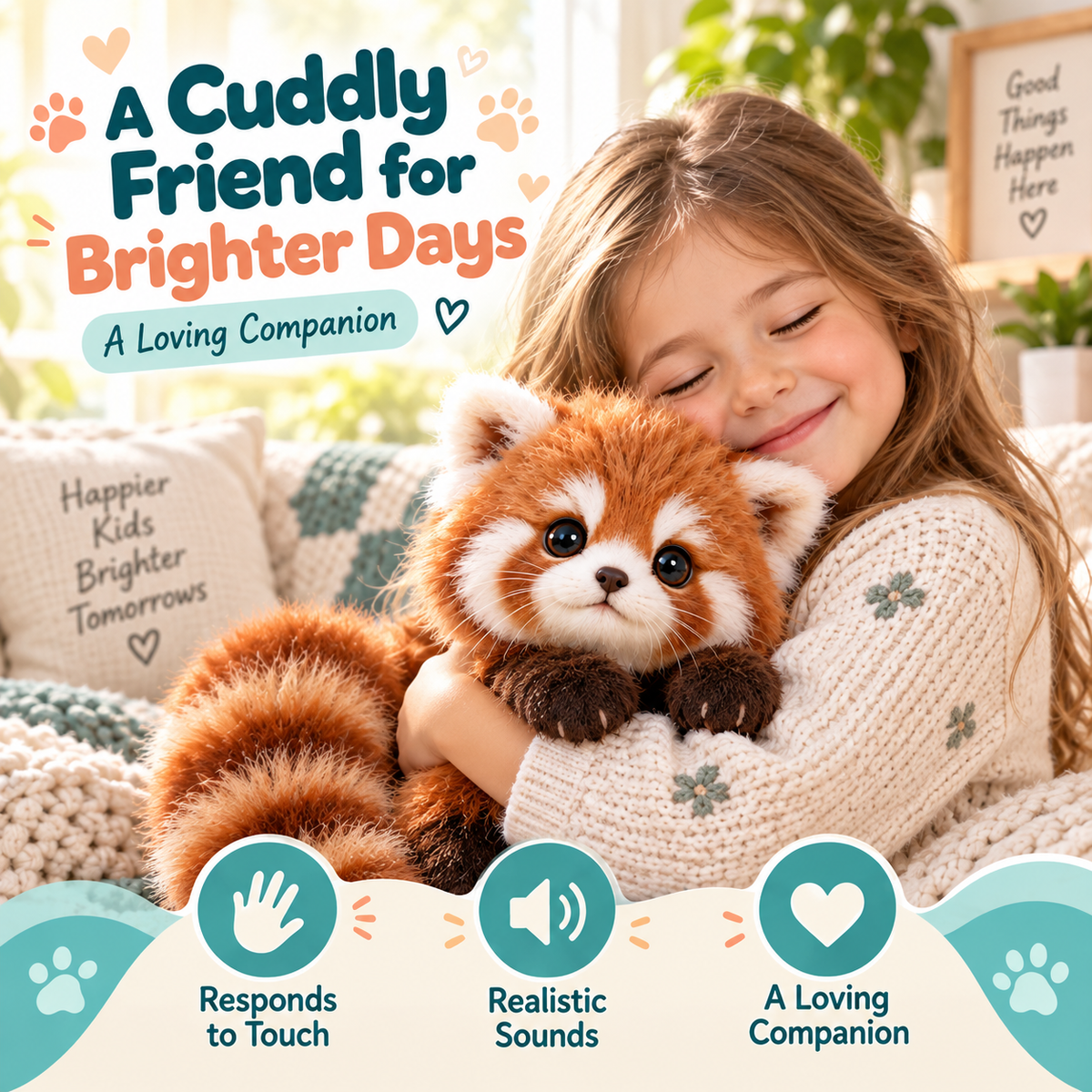 🐾49% OFF❤️Red Panda – Interactive Plush Companion | A Little Friend, A Lot of Love