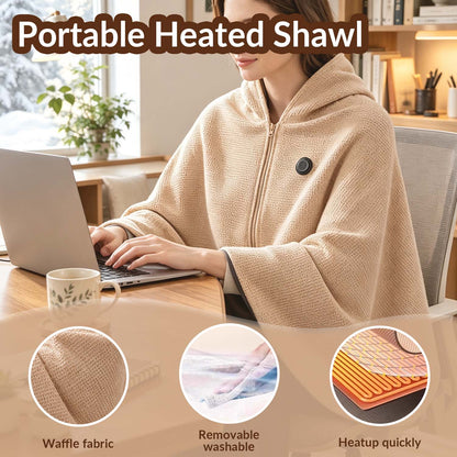 🎉 50% Off Sale 🔥 Heated Wearable Blanket – Stay Warm at Your Desk Without Bulky Layers