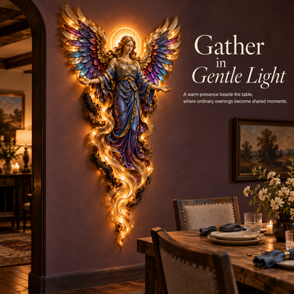 ⏰ 50% Off Sale ✝️ Heavenly Radiance™ Lighted Angel Wall Sculpture ✨