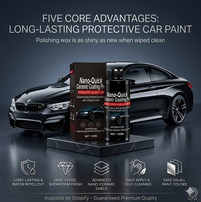 🔥Hot Sale 49% OFF!!🔥Ceramic Coating Pro for automobiles | Instant Shine & Waterless Protection-EQ