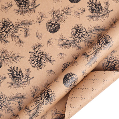 🎄 Vintage Christmas Wrapping Paper Roll – Festive Holiday Gift Wrap