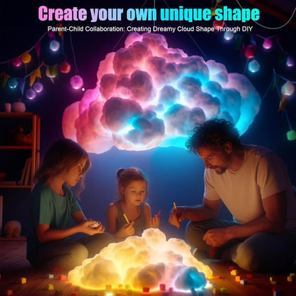 ☁️ DIY Multicolor LED Cloud Lights – Thundercloud Room Decor for a Unique Atmosphere ✨