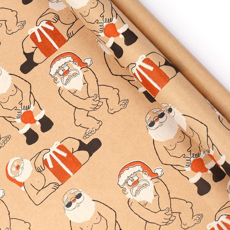 🎄 Vintage Christmas Wrapping Paper Roll – Festive Holiday Gift Wrap