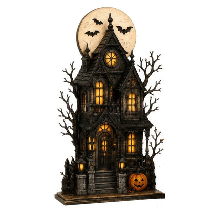 🔥Last Day 49% OFF - 🧙🖤Lighted Halloween Haunted House & Character Figurine Collection