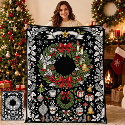 🎨DIY Christmas Coloring Blanket – Color-Your-Own Holiday Family Activity🎄