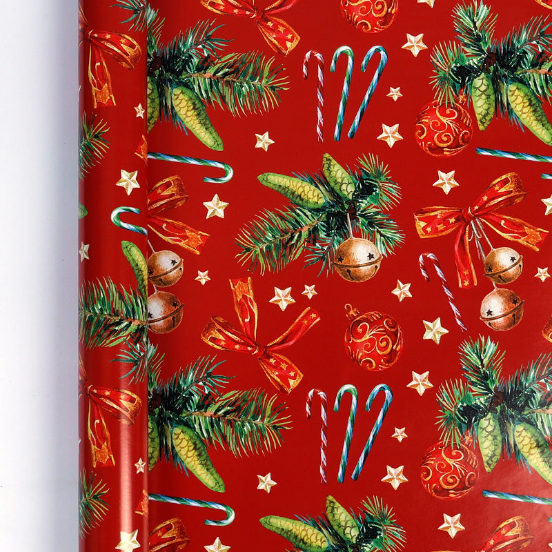 🎄 Vintage Christmas Wrapping Paper Roll – Festive Holiday Gift Wrap