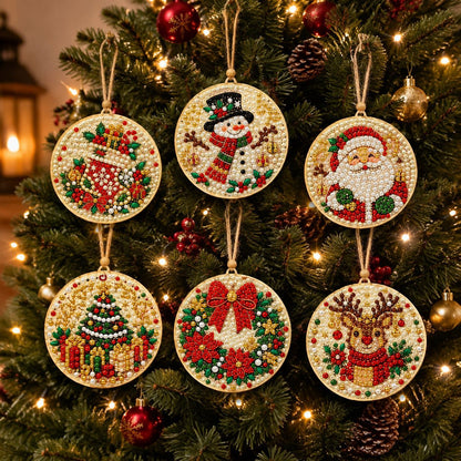 🎄49% OFF! 5D DIY Christmas Ornament – Sparkling Beads & Acrylic, 3D Glow, Easy to Make. Perfect for the Tree, Window & Gifts! ✨🎁