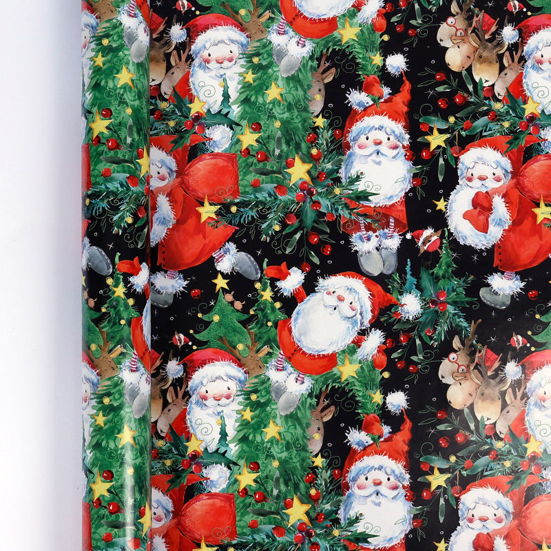 🎄 Vintage Christmas Wrapping Paper Roll – Festive Holiday Gift Wrap