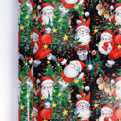 🎄 Vintage Christmas Wrapping Paper Roll – Festive Holiday Gift Wrap