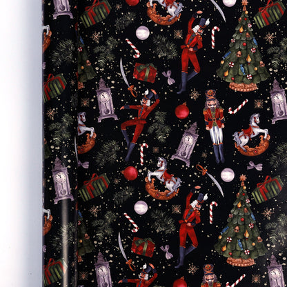🎄 Vintage Christmas Wrapping Paper Roll – Festive Holiday Gift Wrap