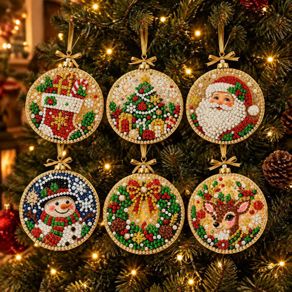 🎄49% OFF! 5D DIY Christmas Ornament – Sparkling Beads & Acrylic, 3D Glow, Easy to Make. Perfect for the Tree, Window & Gifts! ✨🎁