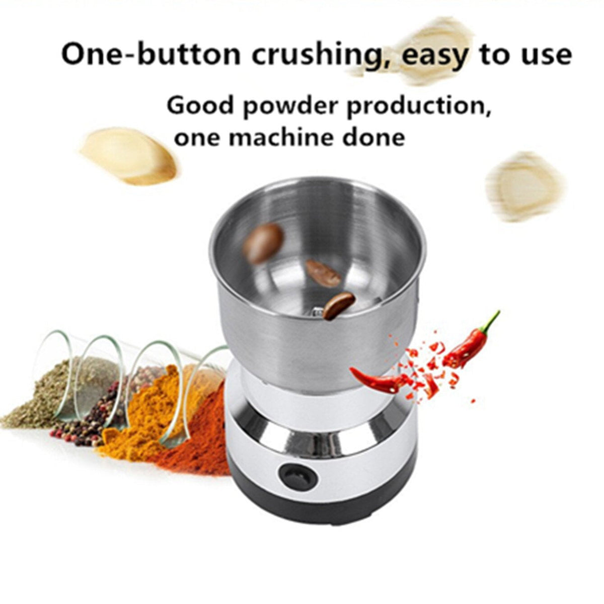 ✨ High-Speed Stainless Steel Grain Grinder✨