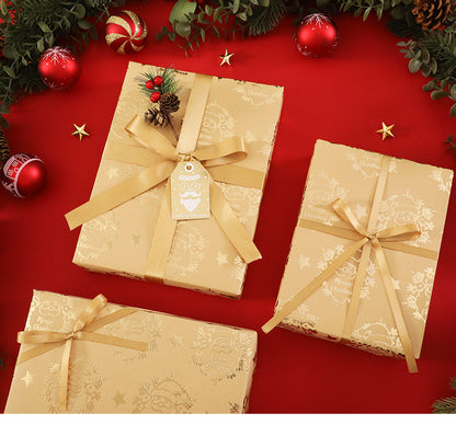 🎄 Vintage Christmas Wrapping Paper Roll – Festive Holiday Gift Wrap