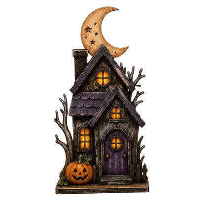 🔥Last Day 49% OFF - 🧙🖤Lighted Halloween Haunted House & Character Figurine Collection