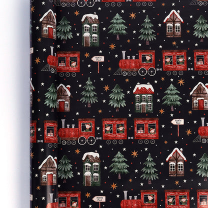 🎄 Vintage Christmas Wrapping Paper Roll – Festive Holiday Gift Wrap