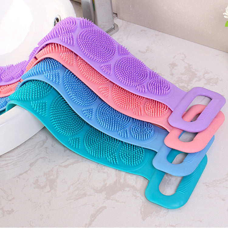 🖐Long double-sided silicone bath scrubber
