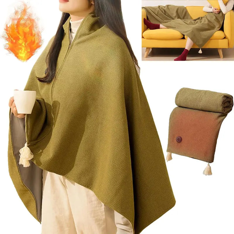 🎉 50% Off Sale 🔥 Heated Wearable Blanket – Stay Warm at Your Desk Without Bulky Layers