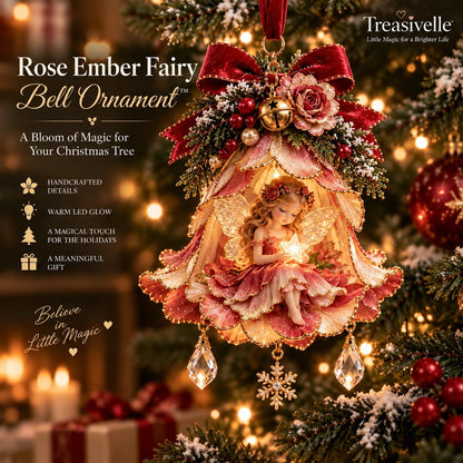 ⏳ Last Day 49% OFF – 🧚 Enchanted Fairy Bell Christmas Ornament™ | 7 Light-Up Floral Designs with Warm LED Glow & Crystal Charms ✨