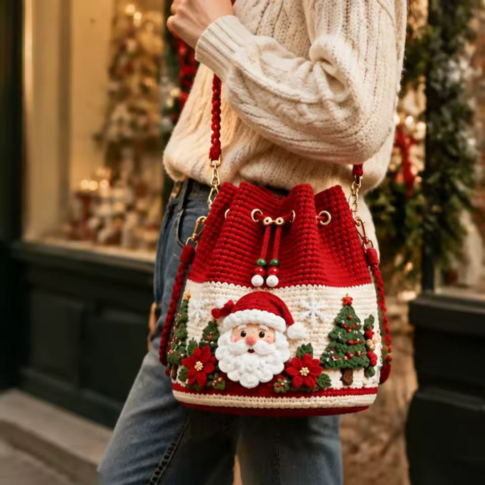 Merry Purse - detalle bordado navideño