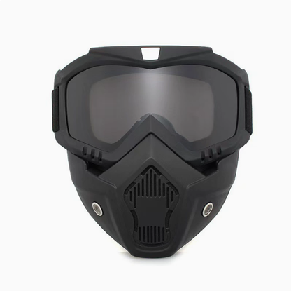 🤿Multi-Functional Protective Face Mask - Auto-Darkening Welding Goggles, Anti-Fog Skiing Shield & Dustproof Yard Work Gear - All-Terrain Safety Mask