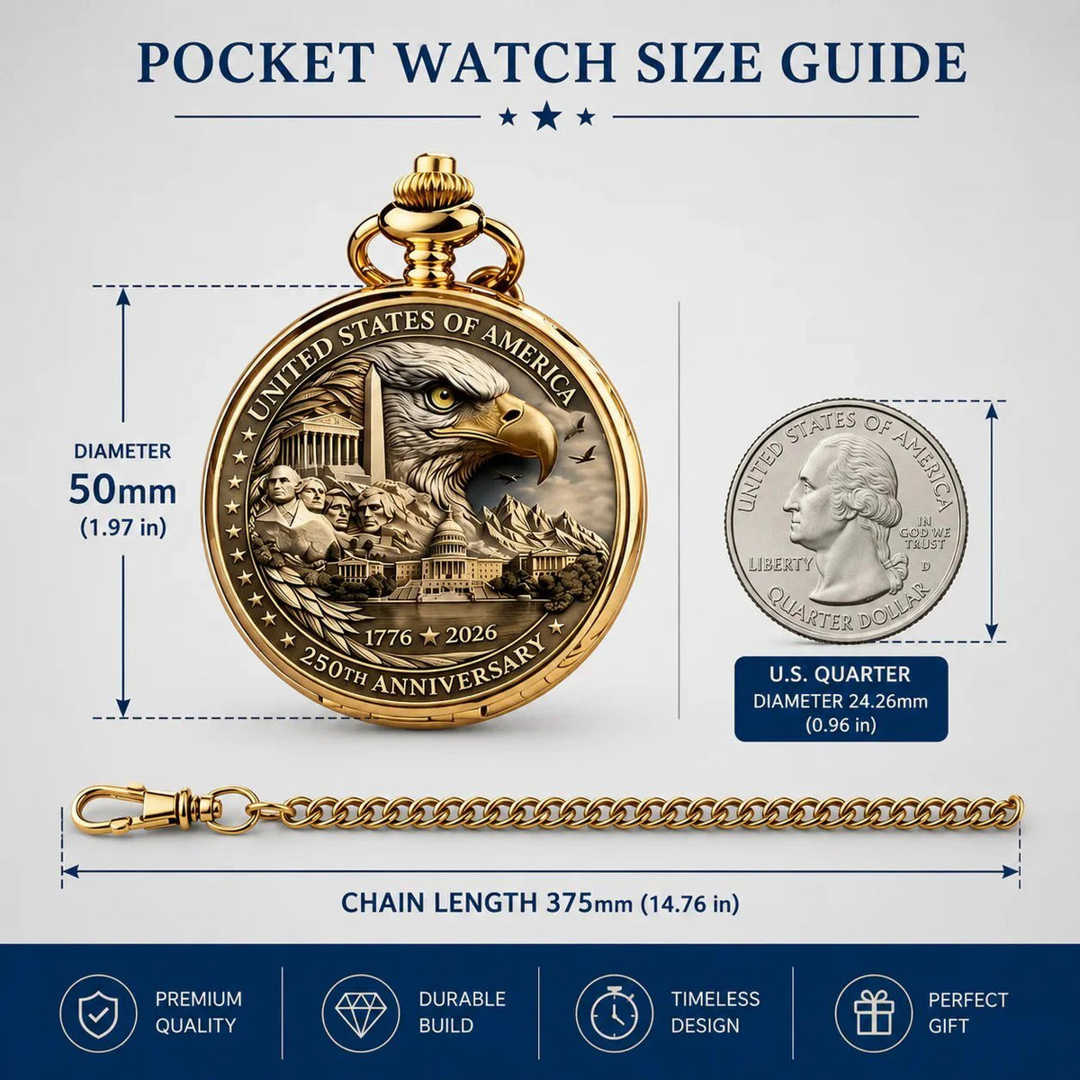 ⏳ ONLY 72 HOURS LEFT: USA 250TH POCKET WATCH — $25.99 ⏳
