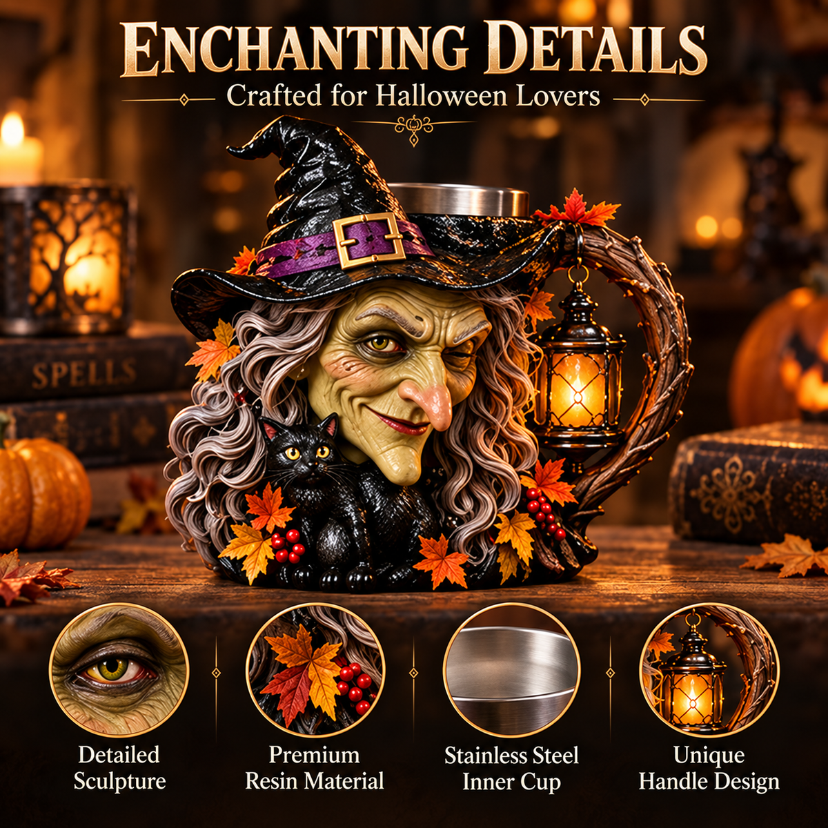 🔥🧙‍♀️ Halloween Hot Sale | The Spirits Come Alive™ Spooky Sculpted Mug Collection