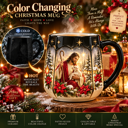 ✨Christmas Magic Color-Changing Mug – Heat Reveal Holiday Gift💫