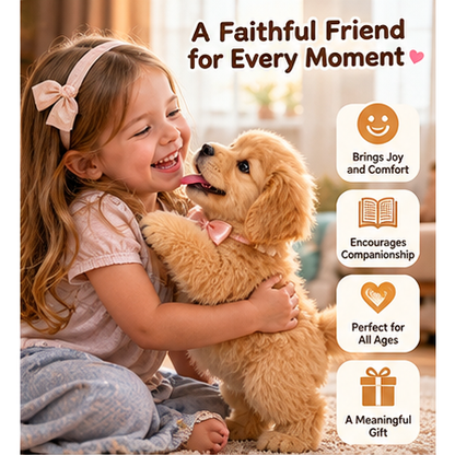 🎄45% OFF🐕🐾 Golden Buddy Realistic Robot Golden Retriever Puppy