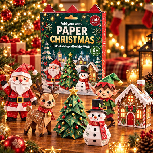 🧘Relaxing & Beginner-Friendly- 3D DIY Paper Christmas🥰