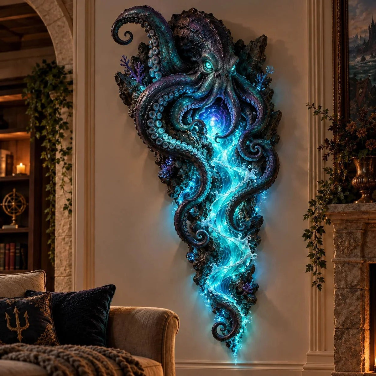 ⏰Limited 49% OFF - 🌊✨ Enchanted Ocean Legends™ Lighted Wall Décor Collection 🐋🧜‍♀️