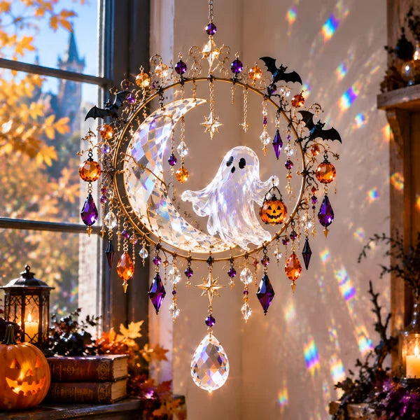 🔥🎁🎃Halloween Crystal Suncatcher – 5 Witchy Window Designs
