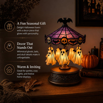 👻 Ghostly Carousel Night Light – Add Magical Halloween Glow to Your Room 🎃
