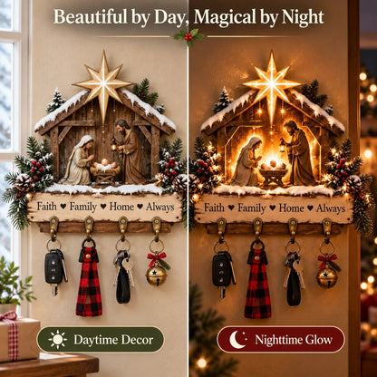 ✨Welcome Key Holder™– Lighted Christmas Entryway Wall Decor