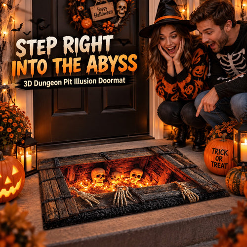 🚪 Step Into the Void: Halloween 3D Illusion Mat