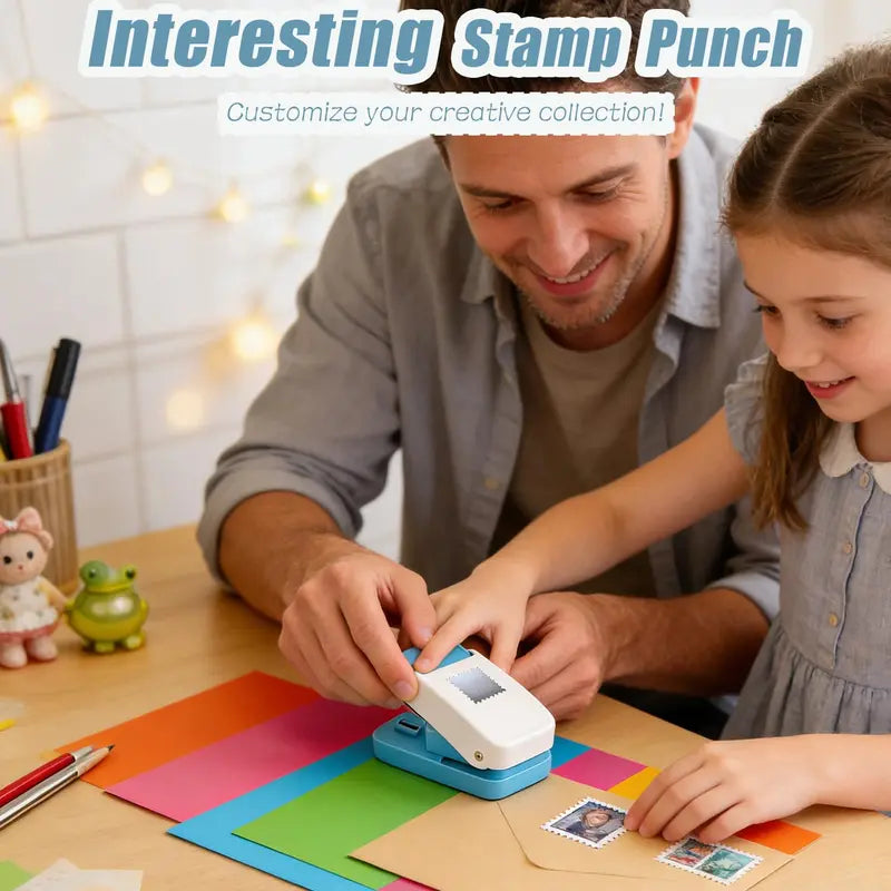 ✨Postage Stamp Paper Punch – Create Perfect Vintage-Style Edges for Scrapbooks, Cards & DIY Crafts