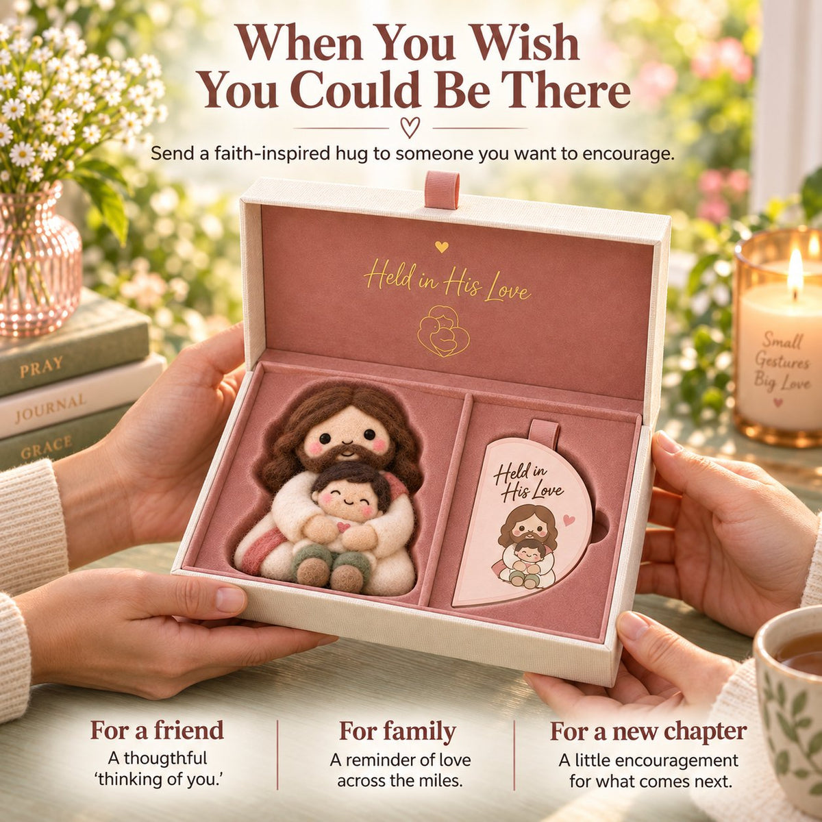 ⏳ Last Day 49% OFF – ✝️ Faith-Inspired Felt Keepsake Gift Set | 6 Meaningful Designs with Matching Message Card & Gift Box 🎁