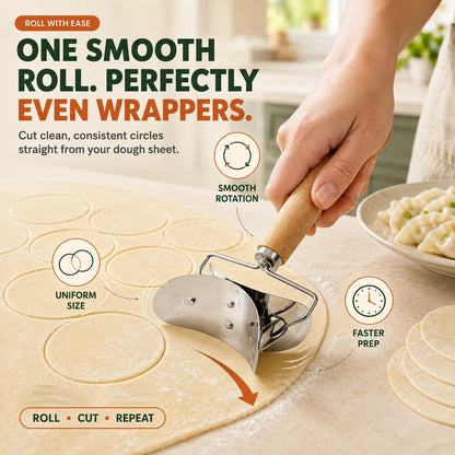 🥟 4‐in‐1 Dumpling Maker Set – Roll, Fill, Press & Seal – Stainless Steel