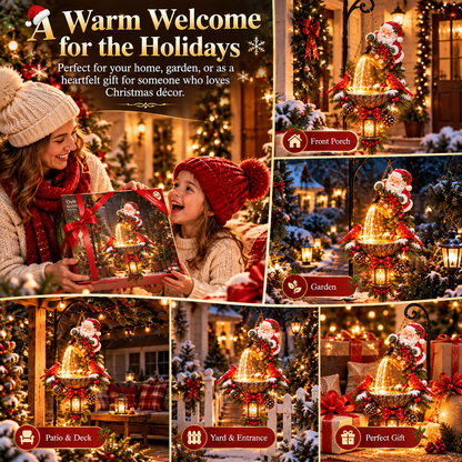 🔥Last Day 50% OFF-🎄 Santa’s Magical Light Pour – Cardinal Christmas Hanging Garden Lantern
