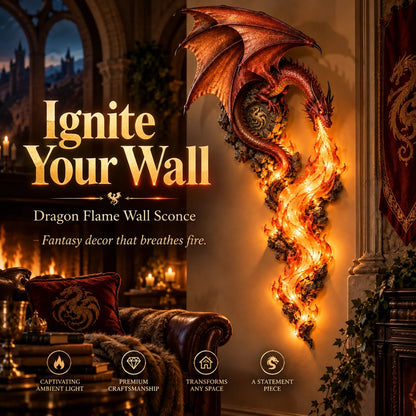 🐉 Dragonfire Guardian Wall Sconce – A Legendary Flame Awakens On Your Wall 🔥
