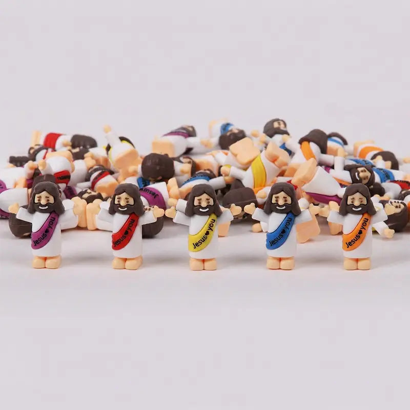 ✝️ Mini Jesus Figurines – Easter Egg Fillers & Faith-Based Party Favors
