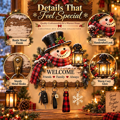 ✨Welcome Key Holder™– Lighted Christmas Entryway Wall Decor