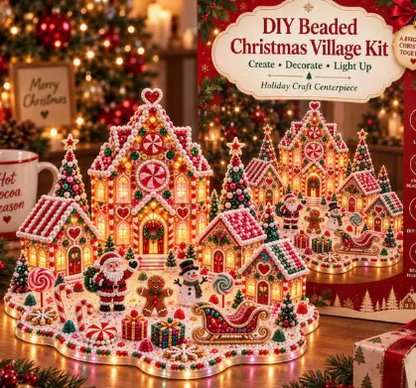 🎃 3D DIY Halloween Village Diamond Art Kit – Spooky Miniature Craft & Holiday Decor