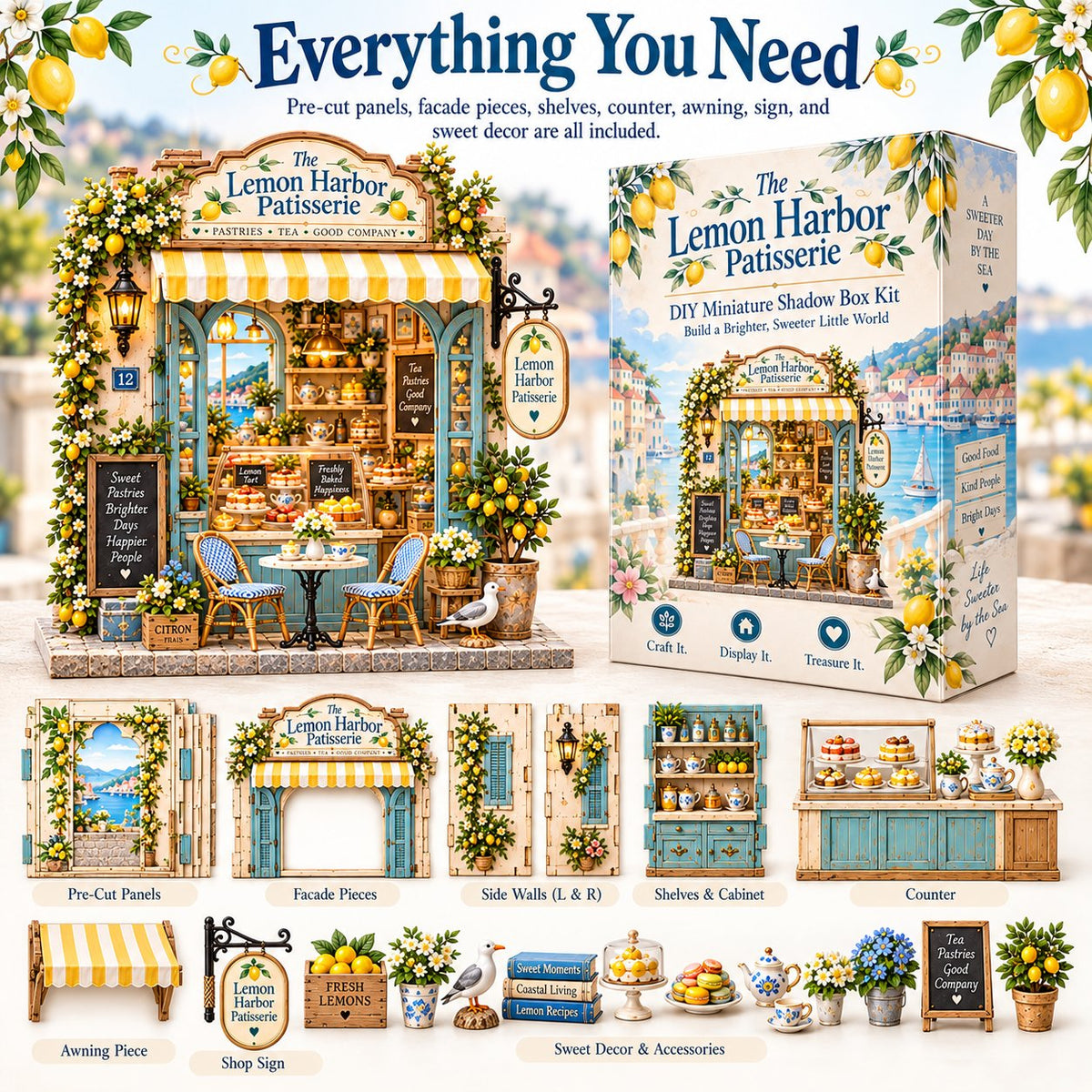 🔥49%OFF🌊🦪 The Seabreeze Oyster Café™-DIY 3D Miniature Coastal Café Kit