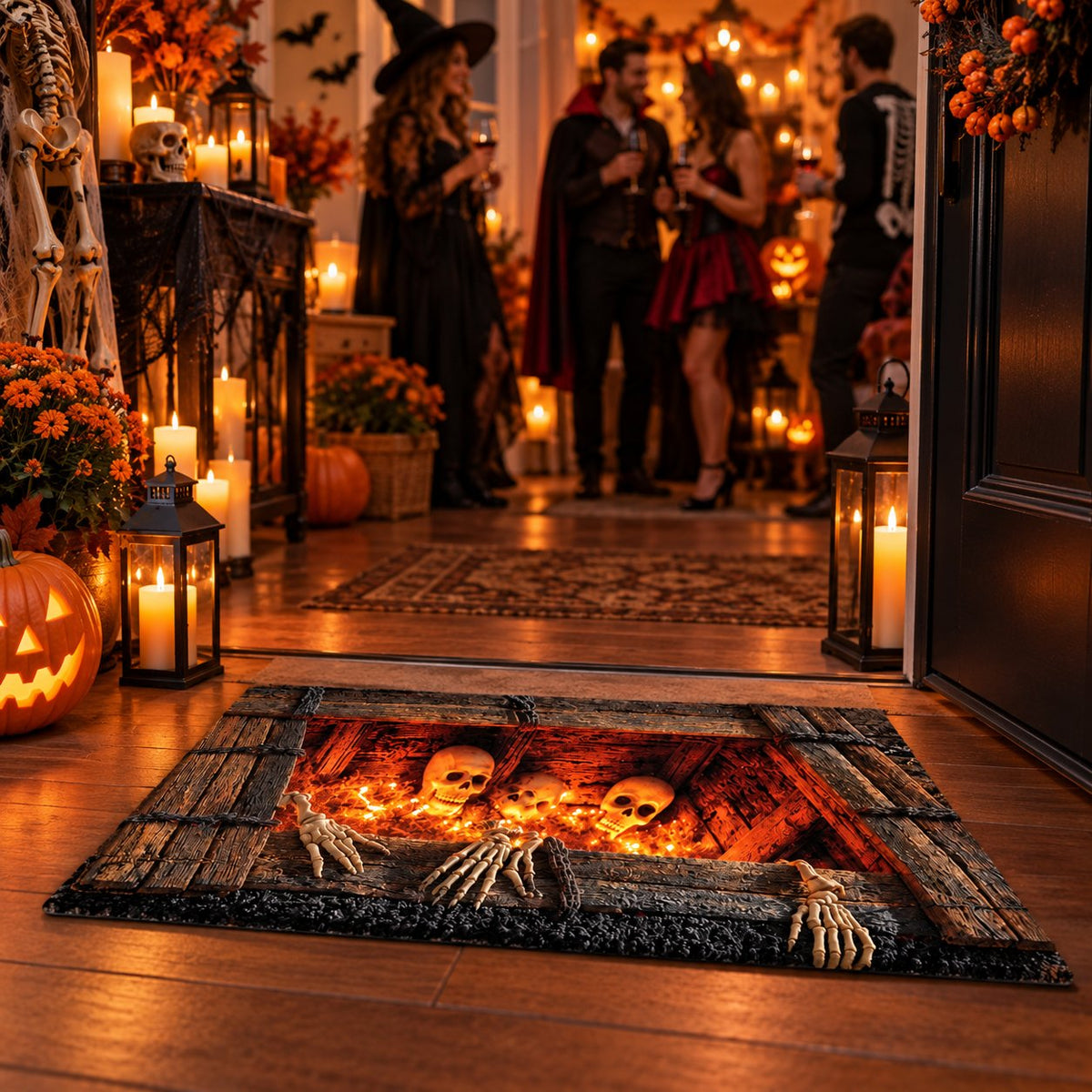 🚪 Step Into the Void: Halloween 3D Illusion Mat