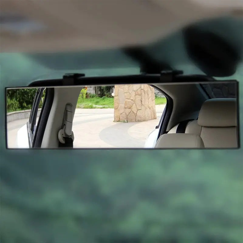 🚘 Wide Angle Rear View Mirror – 12' Anti-Glare Panoramic Clip-On Car Mirror