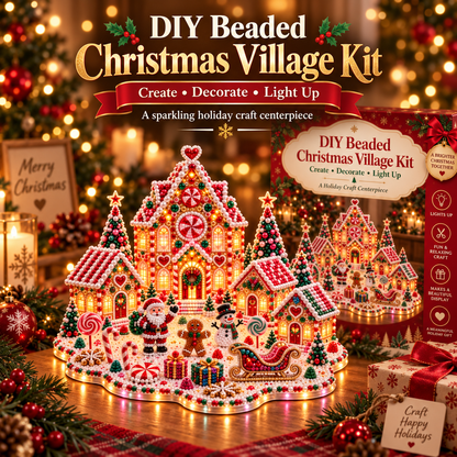 🎃 3D DIY Halloween Village Diamond Art Kit – Spooky Miniature Craft & Holiday Decor