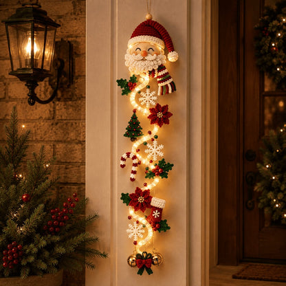 🎄Light‑Up Glowing Christmas Door Hanger ✨ Festive Home Decor